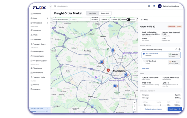 Live job tracking dashboard - FLOX