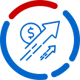 Increase revenue icon