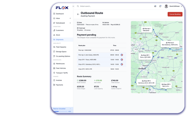 Live collaboration route planner - FLOX