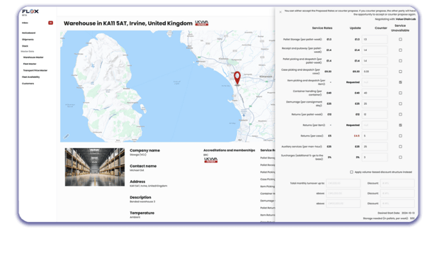 FLOX Warehousing Dashboard