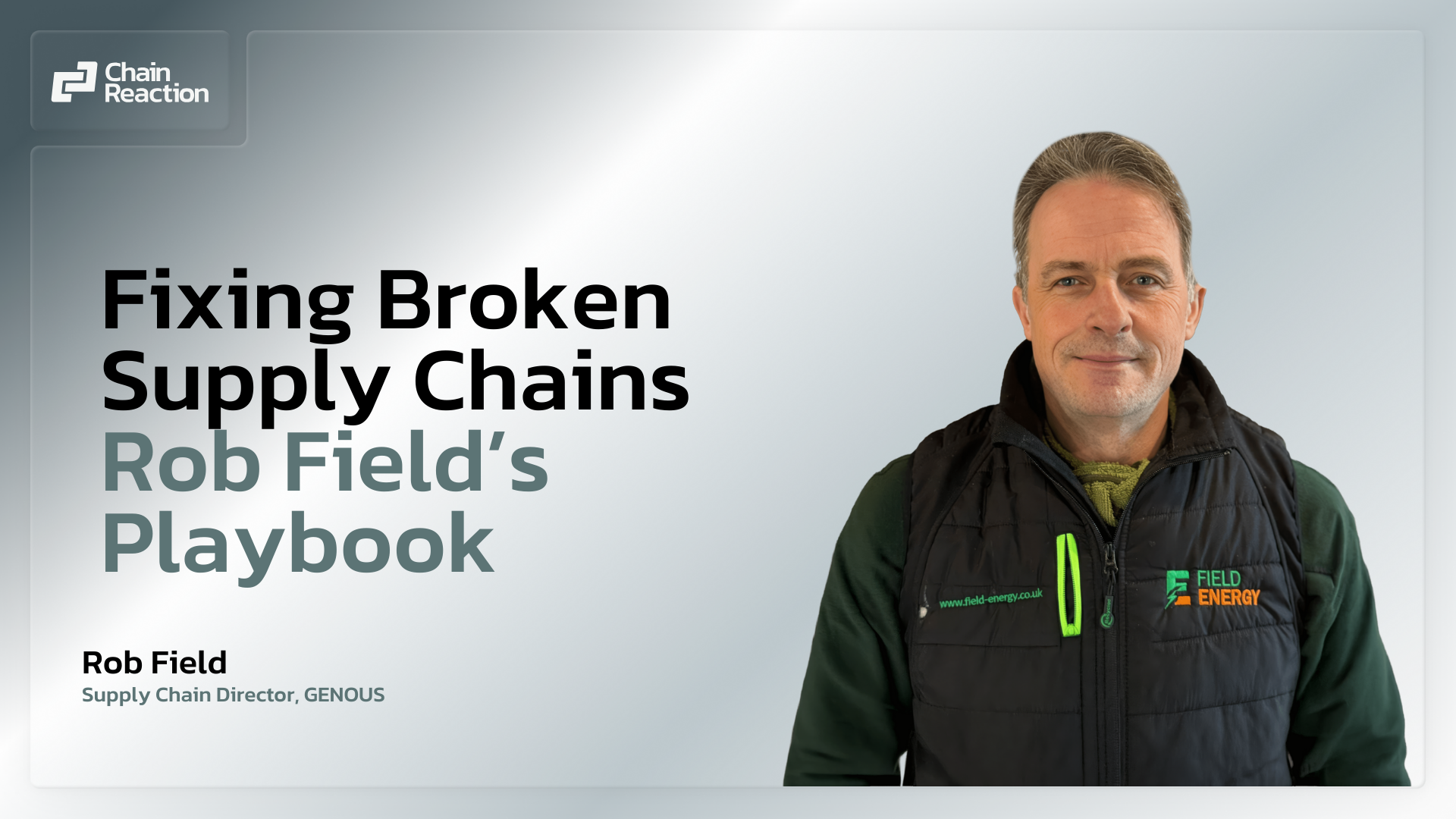 Fix Your Supply Chain Rob Field